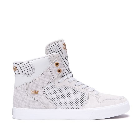 Supra Vaider Hvite Høye Sneakers Herre [NO-1-N073]